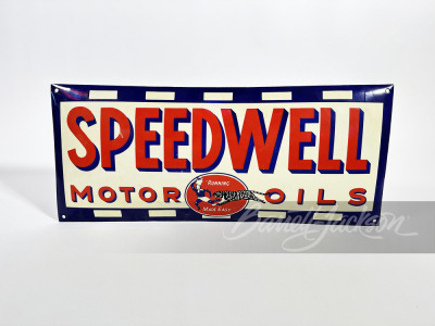 REPRODUCTION SPEEDWELL MOTOR OILS PORCELAIN SIGN