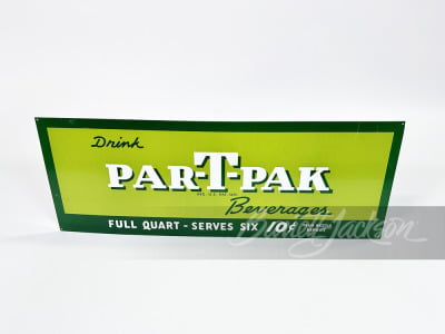 1950S PAR-T-PAK SODA TIN SIGN