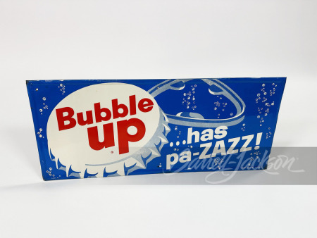 1960S BUBBLE-UP SODA TIN SIGN