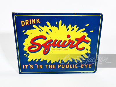 1942 SQUIRT TIN FLANGE SIGN