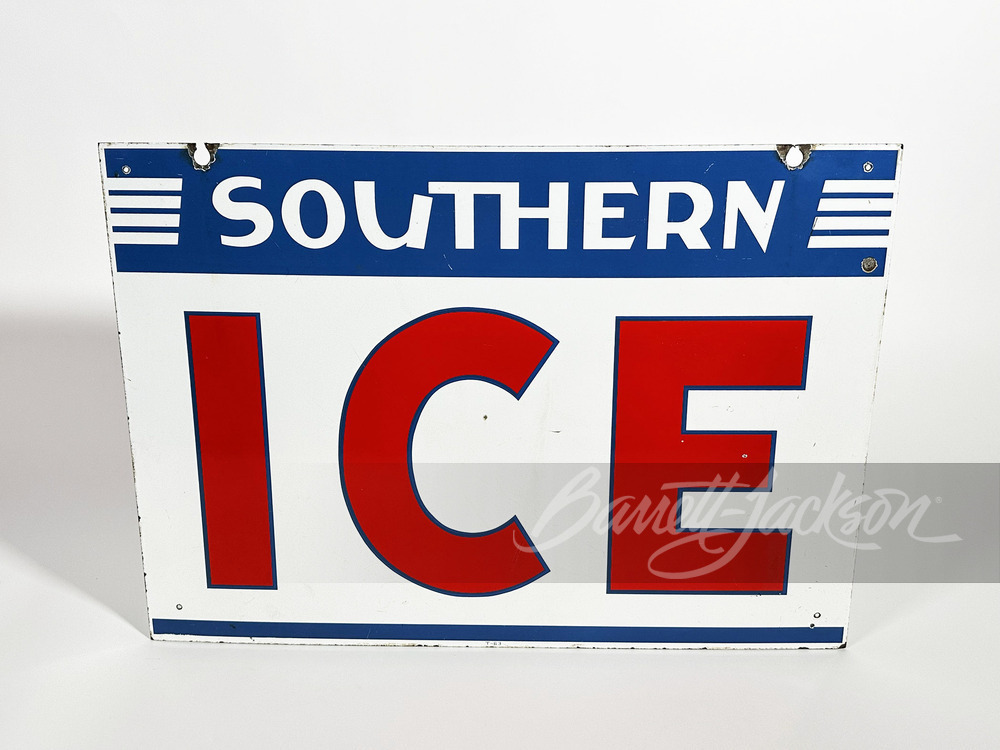 LATE-1950S SOUTHERN ICE PORCELAIN SIGN