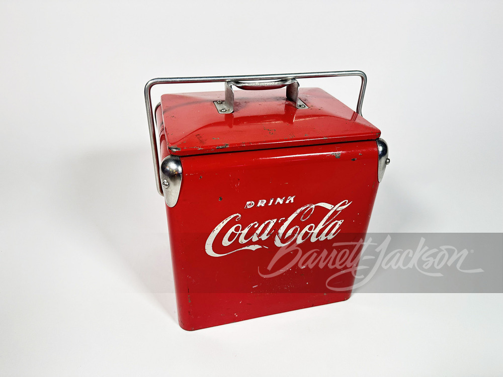 1940S-50S COCA-COLA METAL COOLER