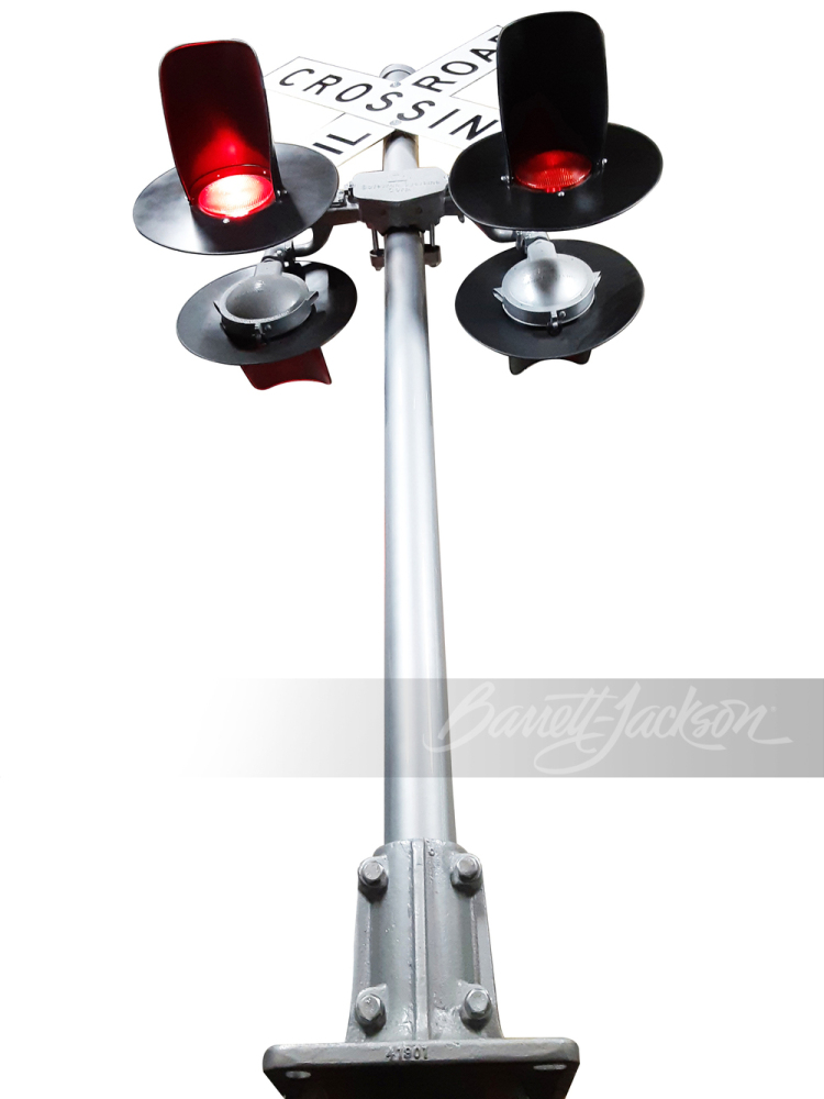 LARGE VINTAGE RAILROAD CROSSING LIGHT