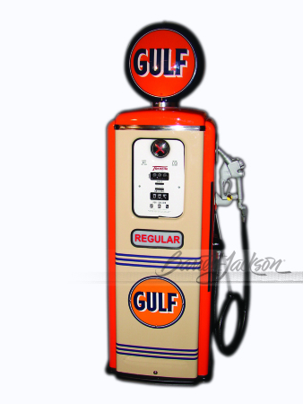 LATE-1940S/EARLY-50S GULF OIL PREMIUM GASOLINE TOKHEIM 39 GAS PUMP