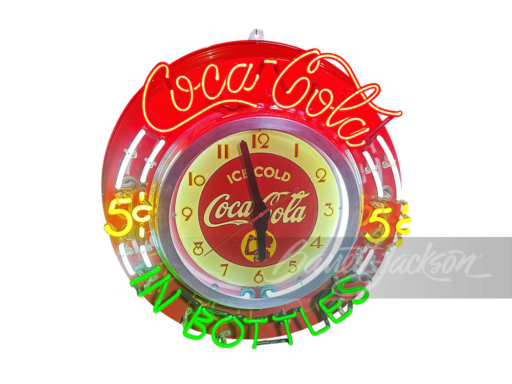 1930S-STYLE COCA-COLA NEON CLOCK