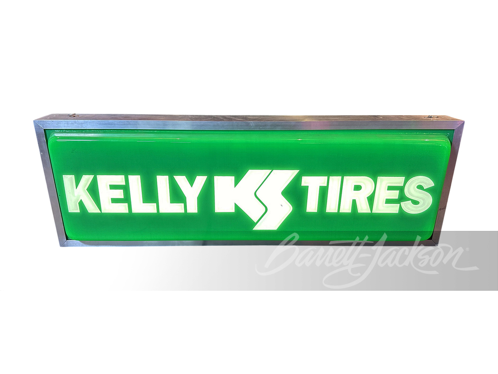 VINTAGE KELLY TIRES LIGHT-UP SIGN