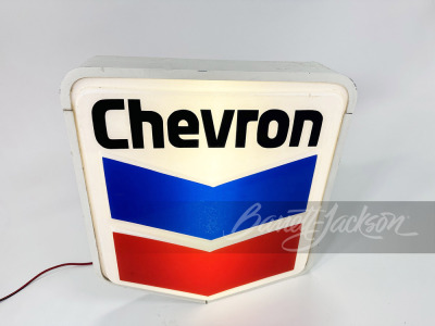 VINTAGE CHEVRON OIL LIGHT-UP SIGN