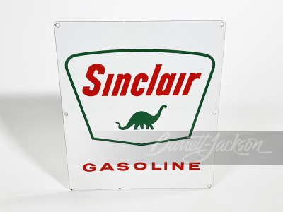 1960 SINCLAIR GASOLINE PORCELAIN PUMP PLATE SIGN