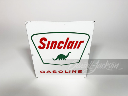 CIRCA 1960S SINCLAIR GASOLINE PORCELAIN PUMP PLATE SIGN