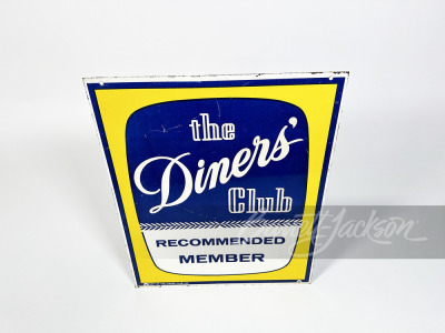 1960S-70S DINERS' CLUB RECOMMENDED MEMBER TIN SIGN - 2