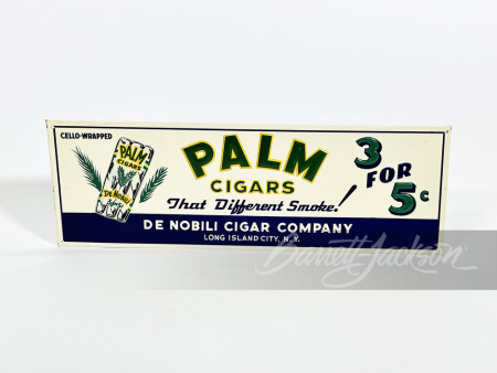 1930S PALM CIGARS TIN SIGN