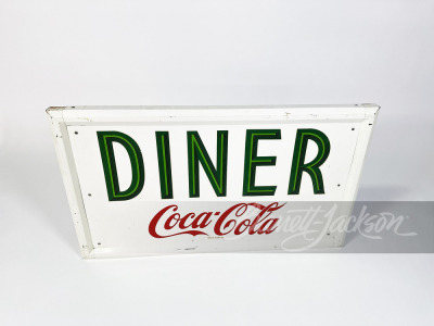 LATE-1950S COCA-COLA "DINER" TIN SIGN