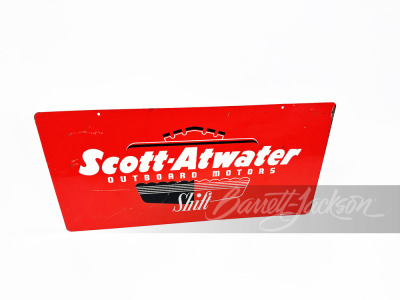 1953 SCOTT-ATWATER OUTBOARD ENGINES TIN SIGN - 2