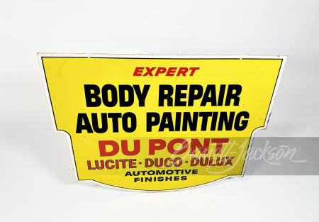 CIRCA LATE-1950S/EARLY-60S DUPONT BODY REPAIR TIN SIGN