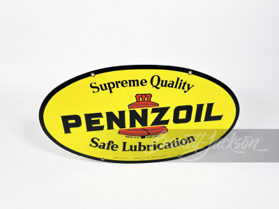 1970S PENNZOIL MOTOR OIL TIN SIGN