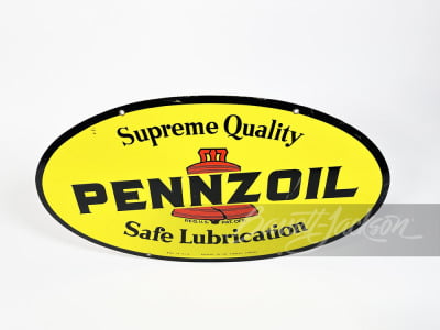 1970S PENNZOIL MOTOR OIL TIN SIGN - 2