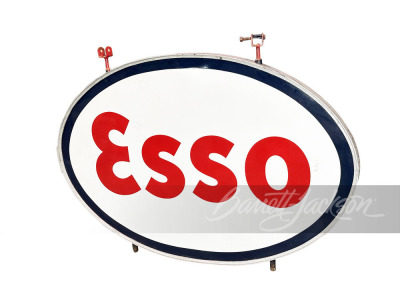 1940S ESSO GASOLINE PORCELAIN SIGN