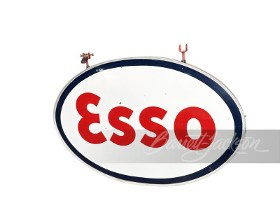 1940S ESSO GASOLINE PORCELAIN SIGN - 2