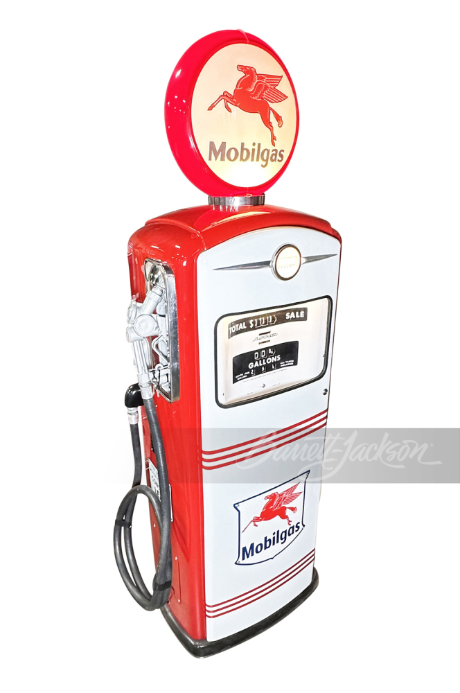 MID-1950S MOBILGAS BENNETT MODEL #966 GAS PUMP