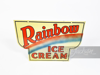 1930S RAINBOW ICE CREAM TIN SIGN