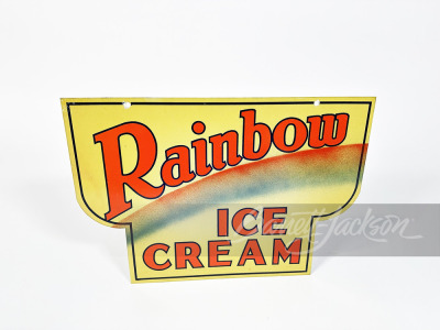 1930S RAINBOW ICE CREAM TIN SIGN - 2