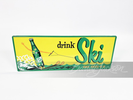 1950S SKI SODA TIN SIGN