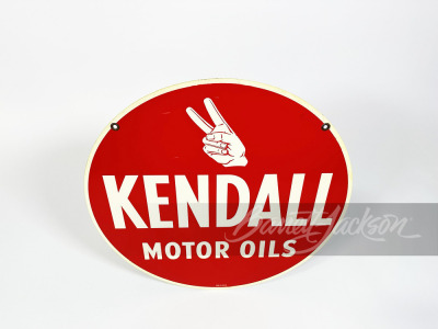 1950S KENDALL MOTOR OIL TIN SIGN - 2