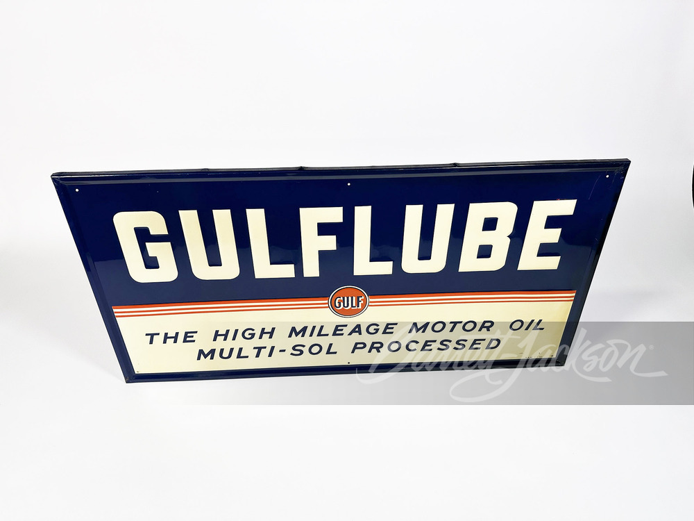 1948 GULF OIL GULFLUBE SIGN