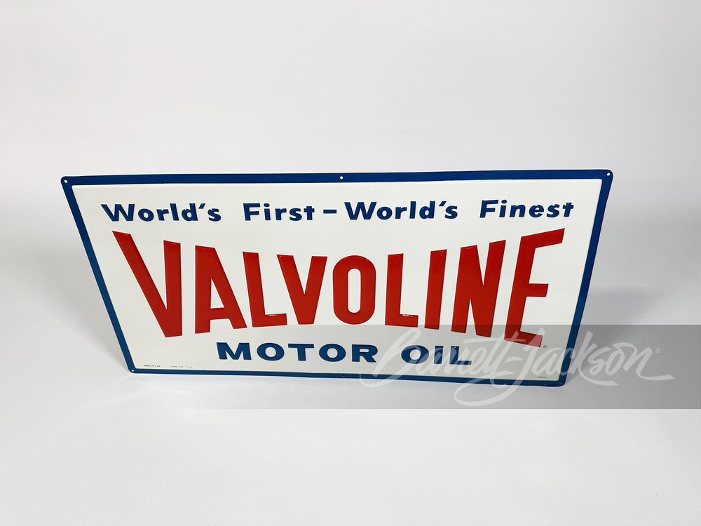 1963 VALVOLINE MOTOR OIL TIN SIGN