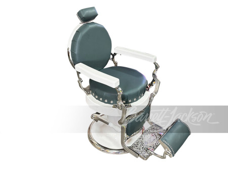 CIRCA 1920S KOKEN PORCELAIN-COATED BARBERSHOP CHAIR