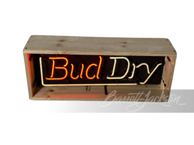 CIRCA 1980S BUD DRY NEON LIGHT