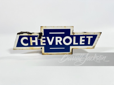 1950S CHEVROLET PORCELAIN BOWTIE SIGN