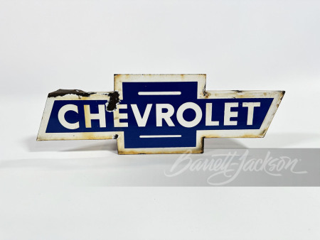 1950S CHEVROLET PORCELAIN BOWTIE SIGN