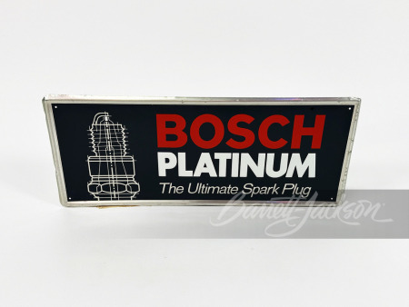 BOSCH PLATINUM SPARK PLUGS EMBOSSED TIN SIGN