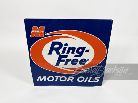 1960S MACMILLAN RING-FREE MOTOR OIL TIN SIGN