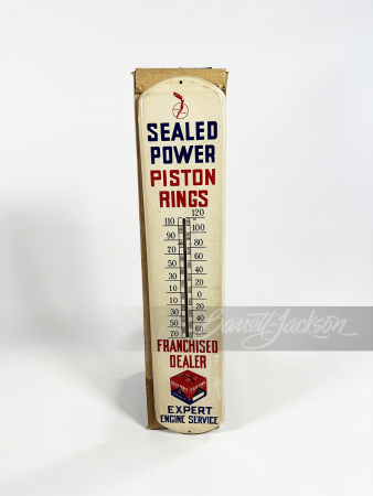 1948 SEALED POWER PISTON RINGS TIN THERMOMETER