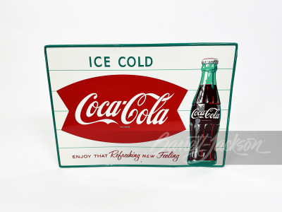 LATE 1950S-EARLY '60S COCA-COLA TIN SIGN