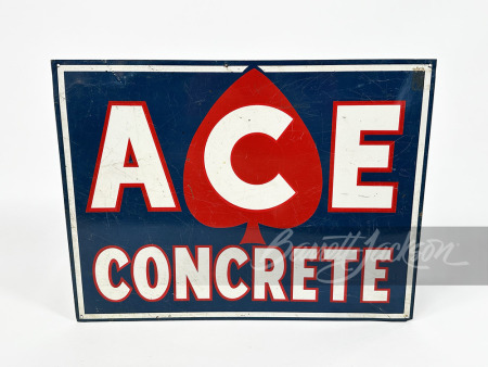 1940S ACE CONCRETE TIN SIGN