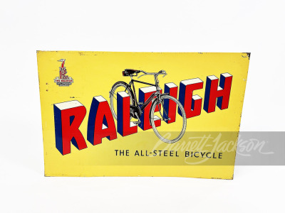 1940S RALEIGH BICYCLE TIN SIGN