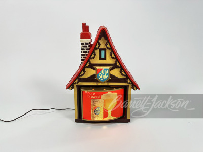 CIRCA EARLY 1960S OLD STYLE LAGER CHALET LIGHT-UP SIGN - 2