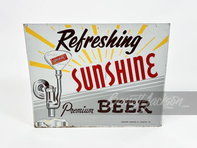 CIRCA 1930S-40S SUNSHINE BEER TIN SIGN