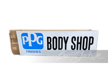 VINTAGE PPG BODY SHOP TIN SIGN