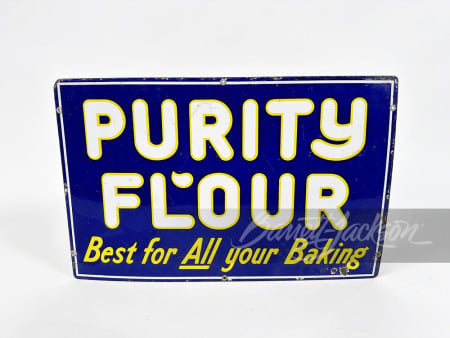 1930S PURITY FLOUR PORCELAIN SIGN