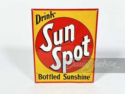 1930S SUN SPOT SODA TIN SIGN