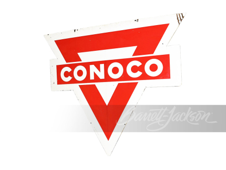 LARGE 1959 CONOCO OIL PORCELAIN SIGN