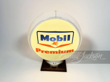 LATE 1950S MOBIL PREMIUM GASOLINE GAS PUMP GLOBE