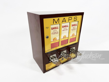 1960S SHELL OIL ROAD MAP DISPENSER