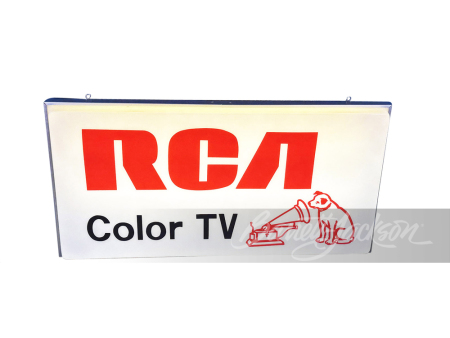 EARLY 1970S RCA COLOR TV LIGHT-UP SIGN