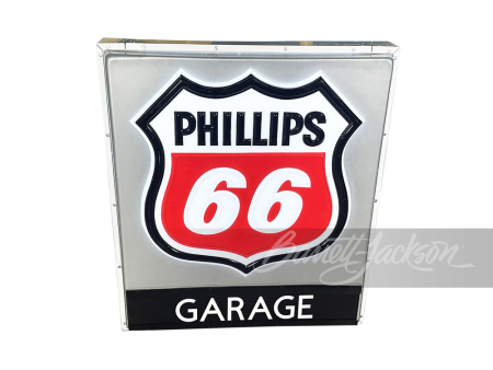 NEWER PHILLIPS 66 GARAGE LIGHT-UP SIGN