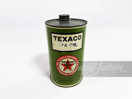 1920S TEXACO OIL PORT ARTHUR QUART OIL TIN